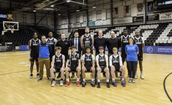 Newcastle College Eagles Academy and Staff Photoshoot - 2024-12-03 - Full Group